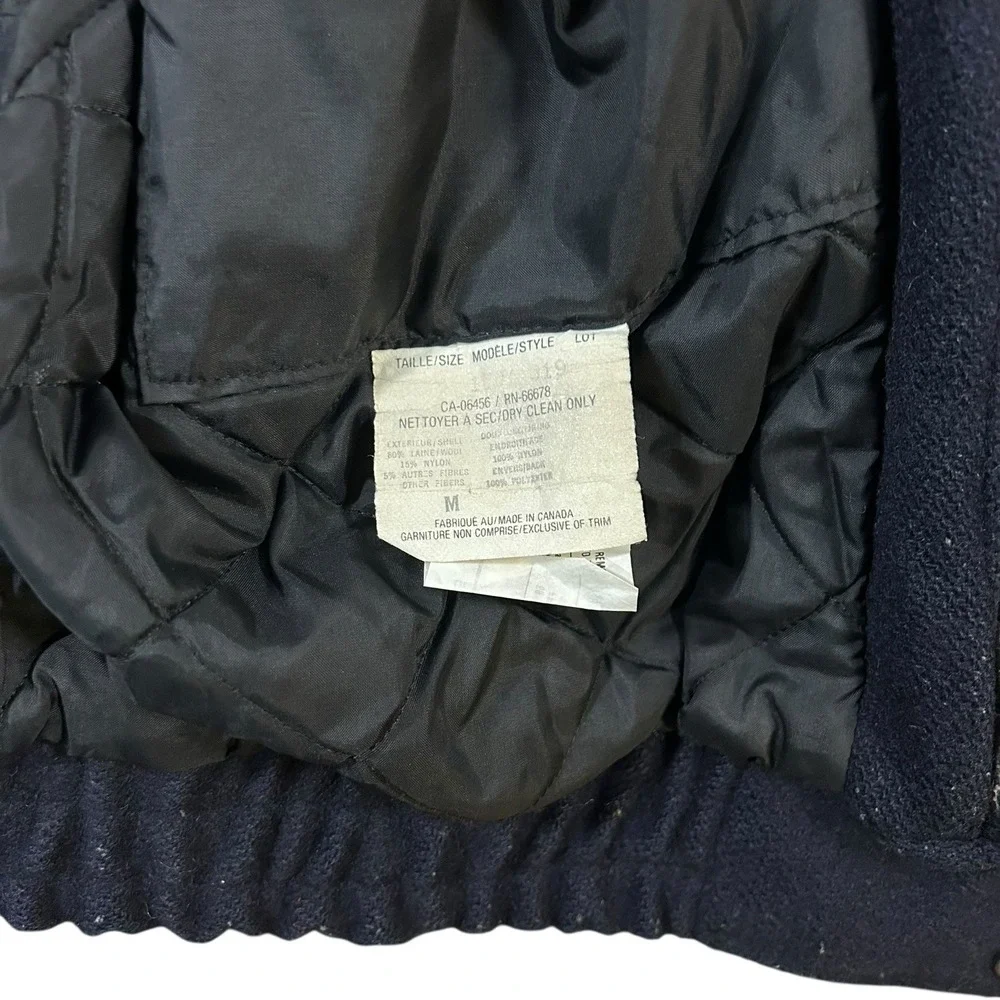 Vintage 70's DASH Mens Size Medium‎ Wool Coat Winter Bomber Varsity Jacket